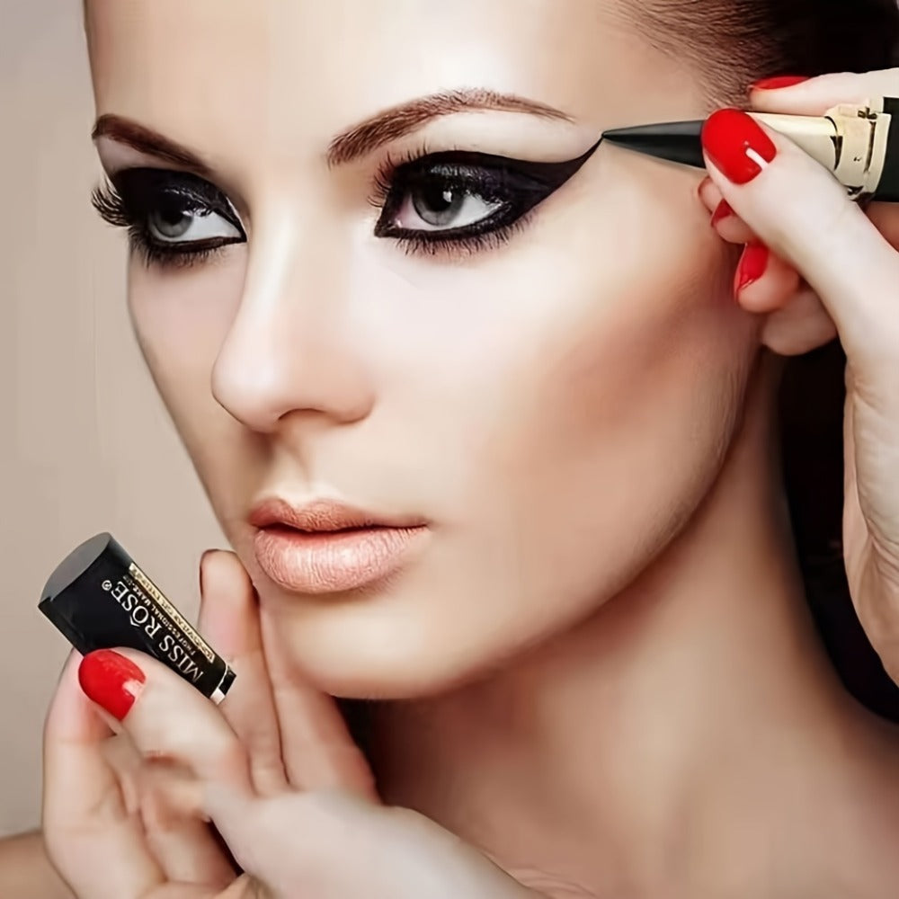 Creamy Gel Eyeliner Pencil Set 3pcs Black Waterproof Sweat-Resistant Smudge-Proof Matte Eye Liner