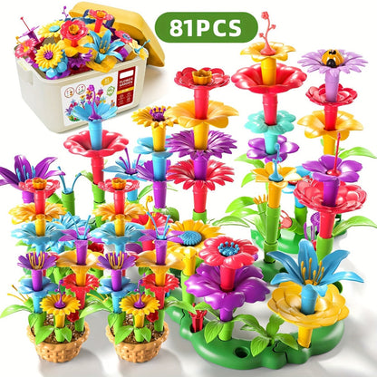 Flower Garden Building Toys for Kids 235 Pieces with the Listed Color, Size or Set Options for Everyday Use