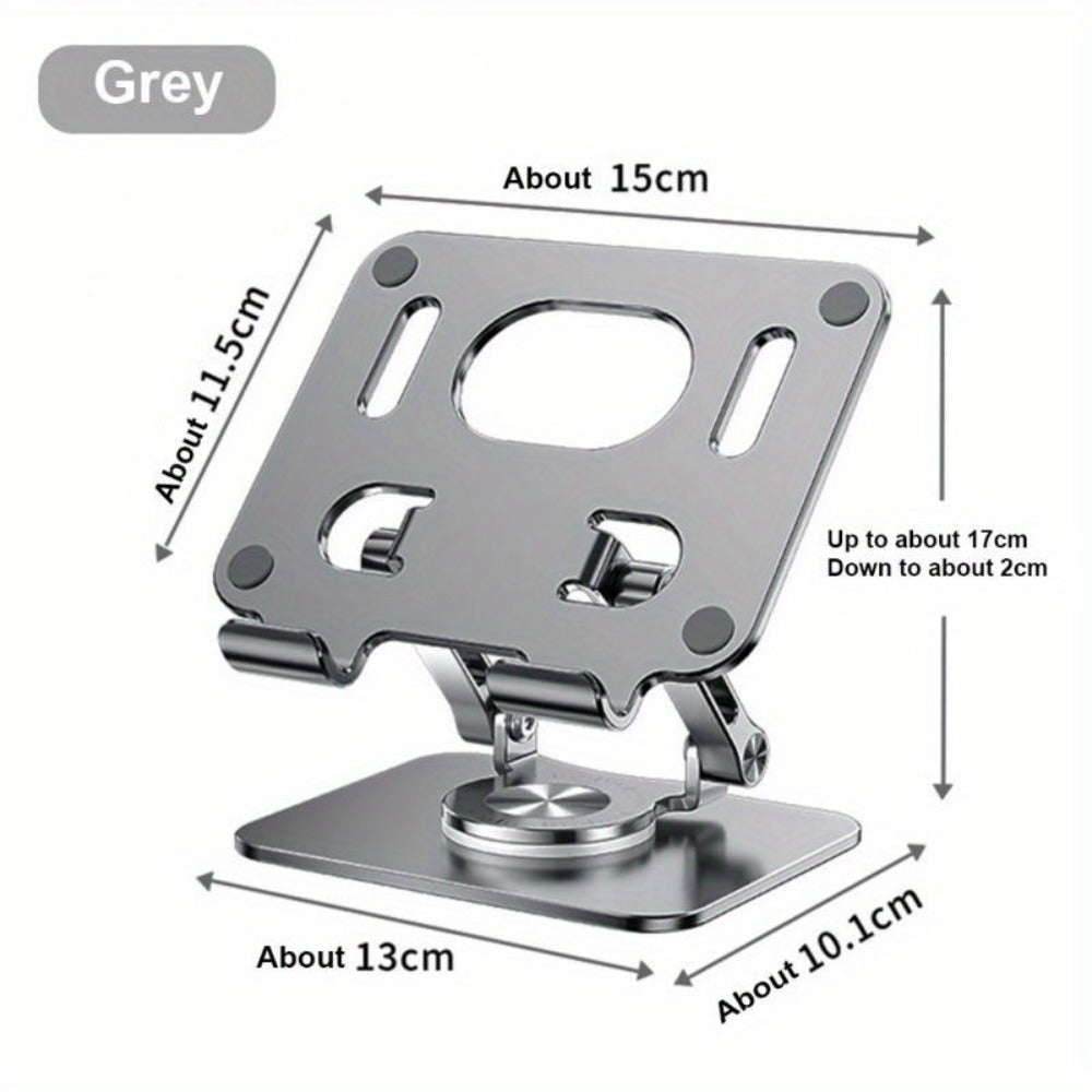 360 Degree Rotating Tablet Phone Stand Foldable, Portable Desktop Lazy Stand with Fast Heat Dissipation