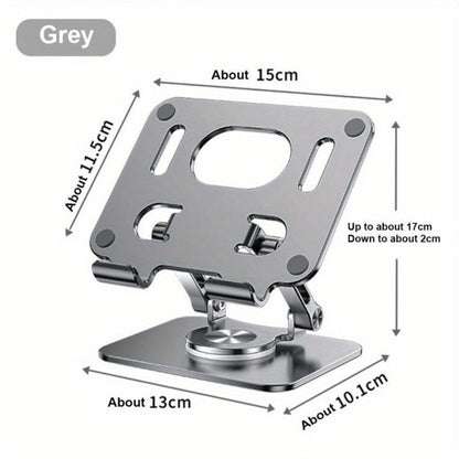 360 Degree Rotating Tablet Phone Stand Foldable, Portable Desktop Lazy Stand with Fast Heat Dissipation