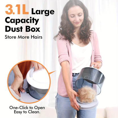 Pet Grooming Vacuum Kit 9-in-1 – 24KPa Dog Shedding Vacuum with Hair Dryer & Electric Clipper | Adjustable Speed & Temperature | 104oz Dust