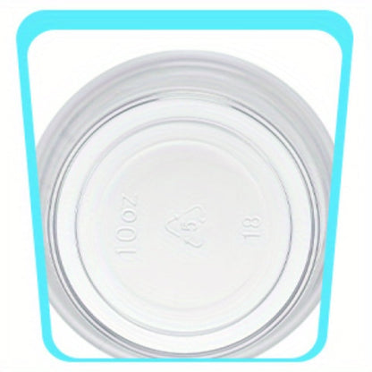 Plastic Measuring Cups with Wooden Sticks 100 Sets Clear Graduated Mixing Cups oz/ml/cc for Resin