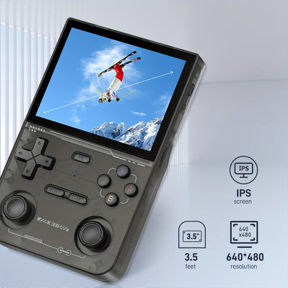 Portable Handheld Game Console Open 3.5 Inch IPS Screen 64GB TF Card Pre-Installed Emulator Ultra Long Battery OTG