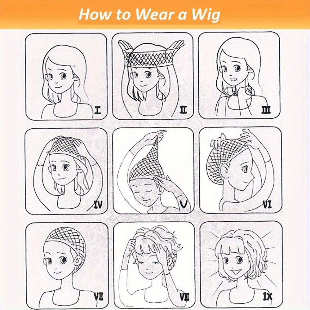 4-Inch Finger Wave Pixie Human Hair Wig with 180% Density, Rose Net Cap and 1B or 613 Color