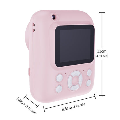 Instant Print Camera for Kids 48MP with Print Paper 32G TF Card 1080P FHD Video Flash MP4 Puzzle Game for a Home Lash Beauty Routine