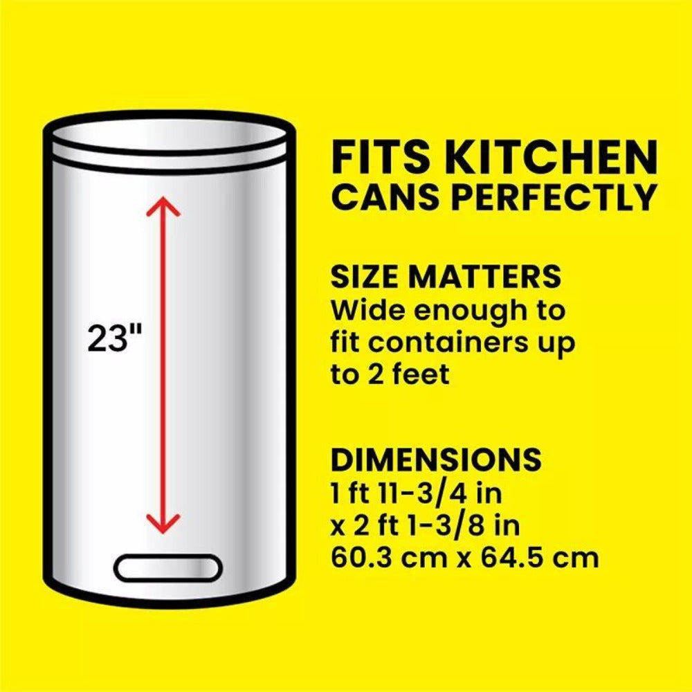 13-Gallon White Drawstring Trash Bags, Fragrance-Free 160-Count Box with Liners for Tall Kitchen Cans