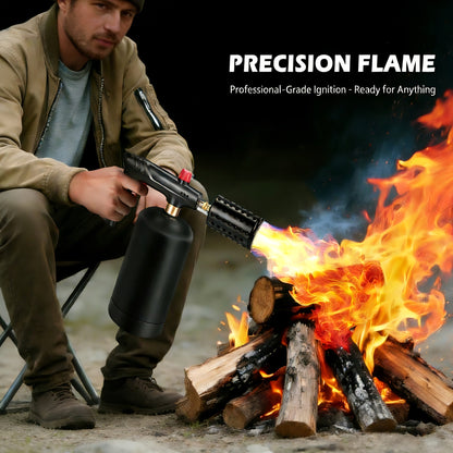 Kitchen Torch Propane Culinary Torch with Adjustable Flame, Safety Lock & Heat Dissipation, Butane Torch for Searing Steak