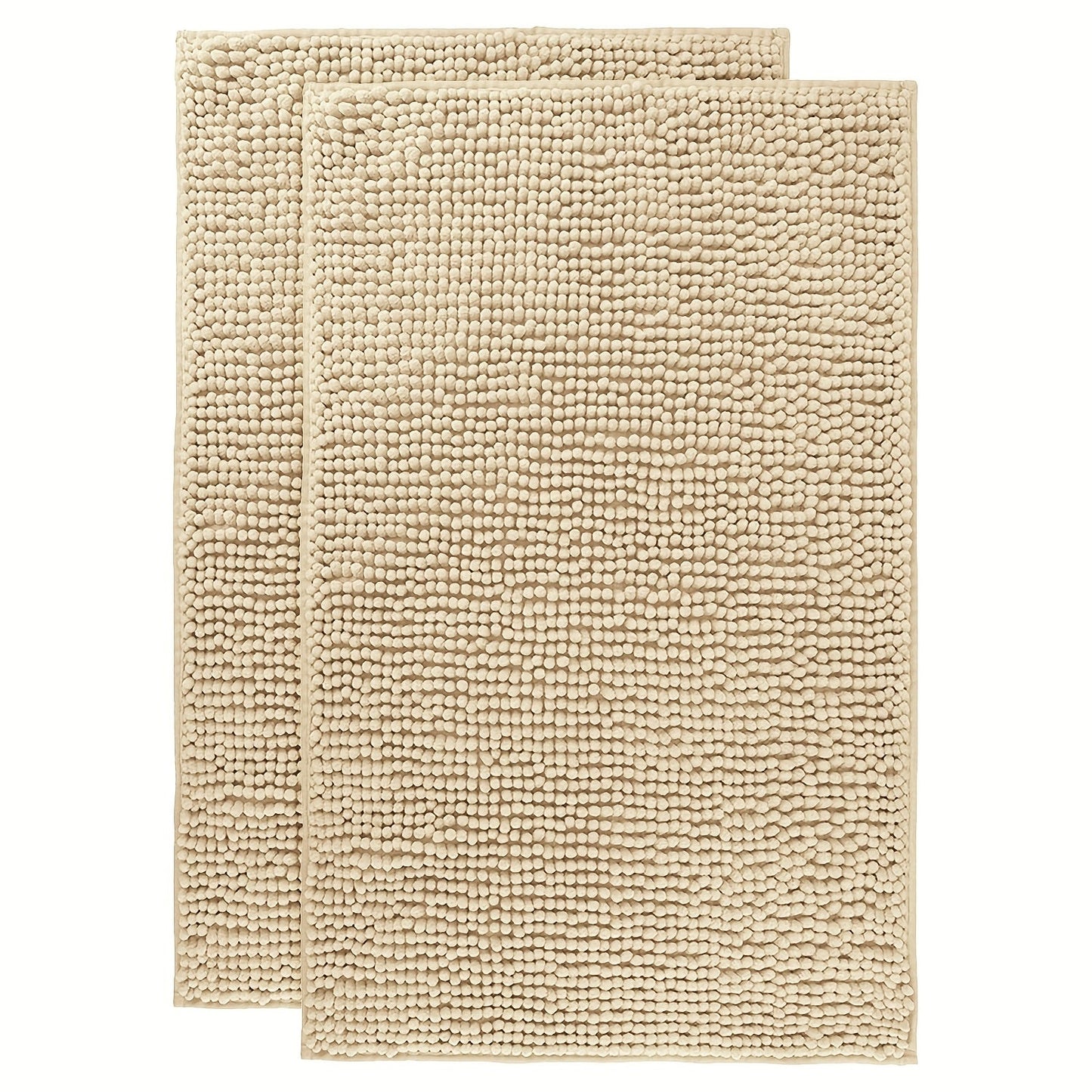 Chenille Bath Rug Extra Thick Bathroom Mat, Multiple Sizes & Colors for Entryways, Bedrooms and Living Spaces