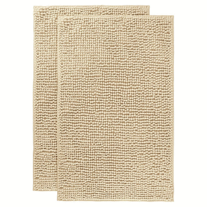 Chenille Bath Rug Extra Thick Bathroom Mat, Multiple Sizes & Colors for Entryways, Bedrooms and Living Spaces