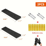 2PCS-Black-1.18 inches tall