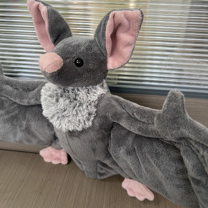 Giant Bat Plush Stuffed Animal 23 Inch Wingspan Grey Spooky Bat Toy with the Listed Color, Size or Set Options for Everyday Use