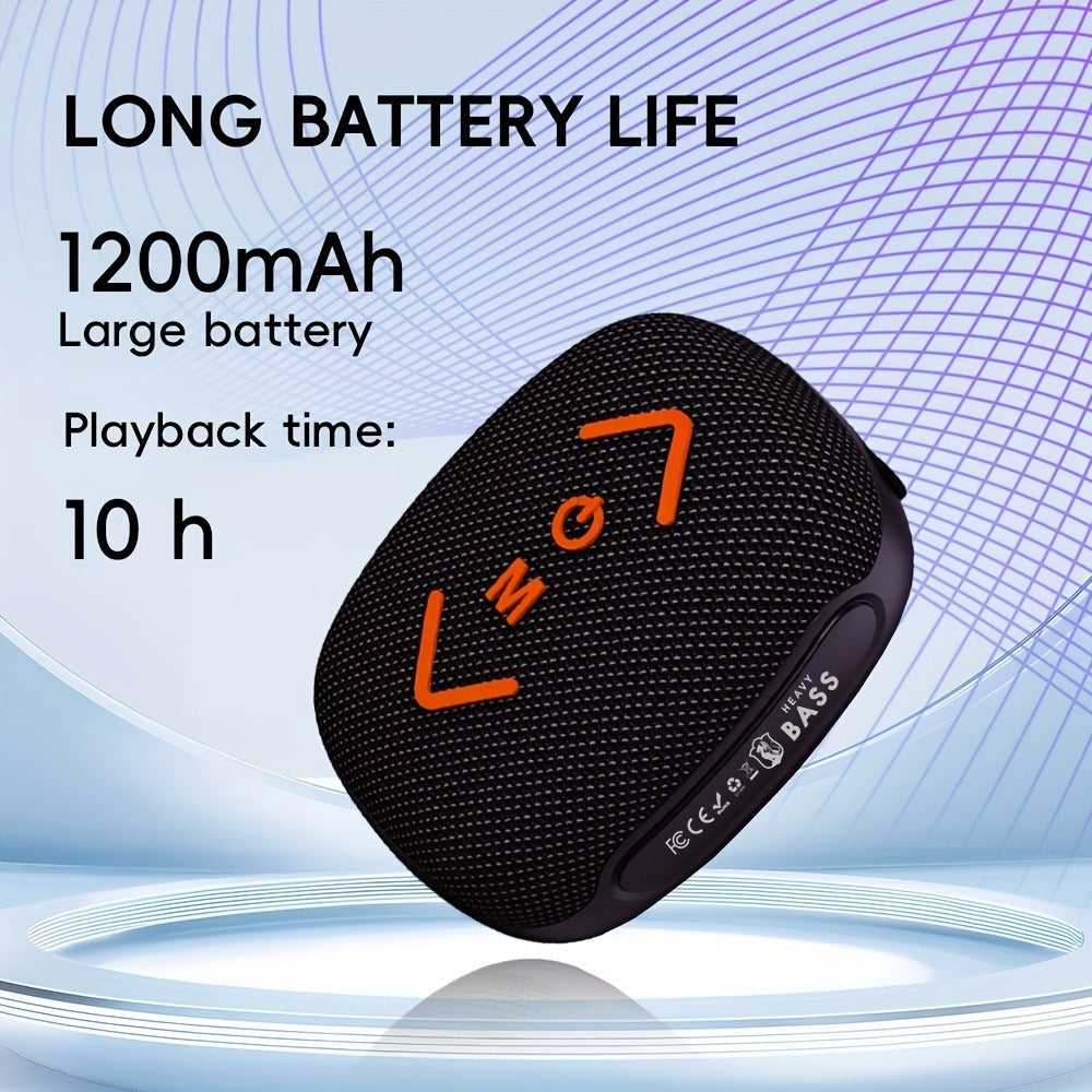 Bluetooth Bike Speaker, IPX5 Handlebar Speaker with Battery, FM, TF, AUX, TWS & Hands-Free Calls