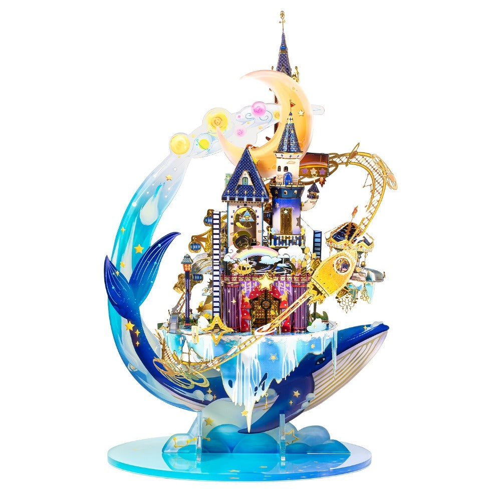3D Metal Model Kit MU Star Playground, Handcrafted Garden Scene DIY Puzzle for Teens & Adults Ages 14+