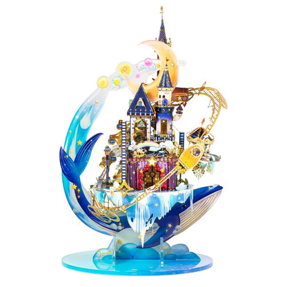 3D Metal Model Kit MU Star Playground, Handcrafted Garden Scene DIY Puzzle for Teens & Adults Ages 14+