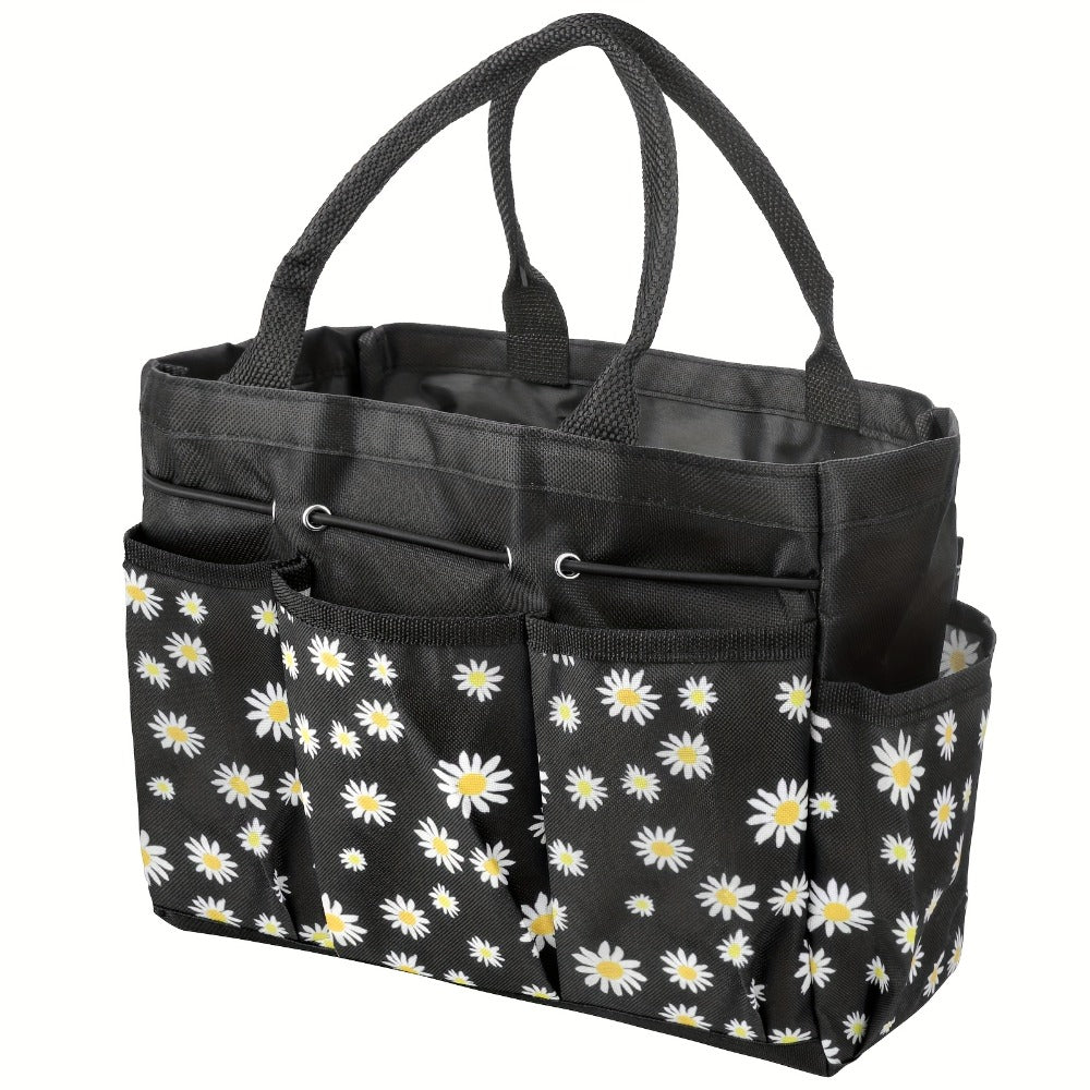 Garden Tool Bag Heavy Duty Multi-Pocket Organizer – Large Capacity Tool Storage Carrier Tote for Gardening, Lawn Care