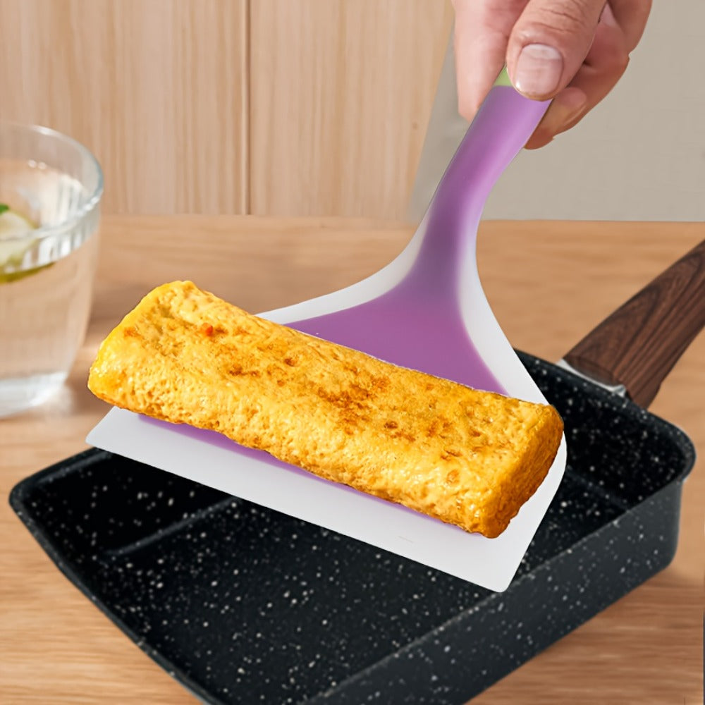 Tamagoyaki Pan Japanese Nonstick Rectangular Egg Pan for Omelettes & Rolls – Induction Halogen Compatible Dishwasher Safe Wooden or Plastic