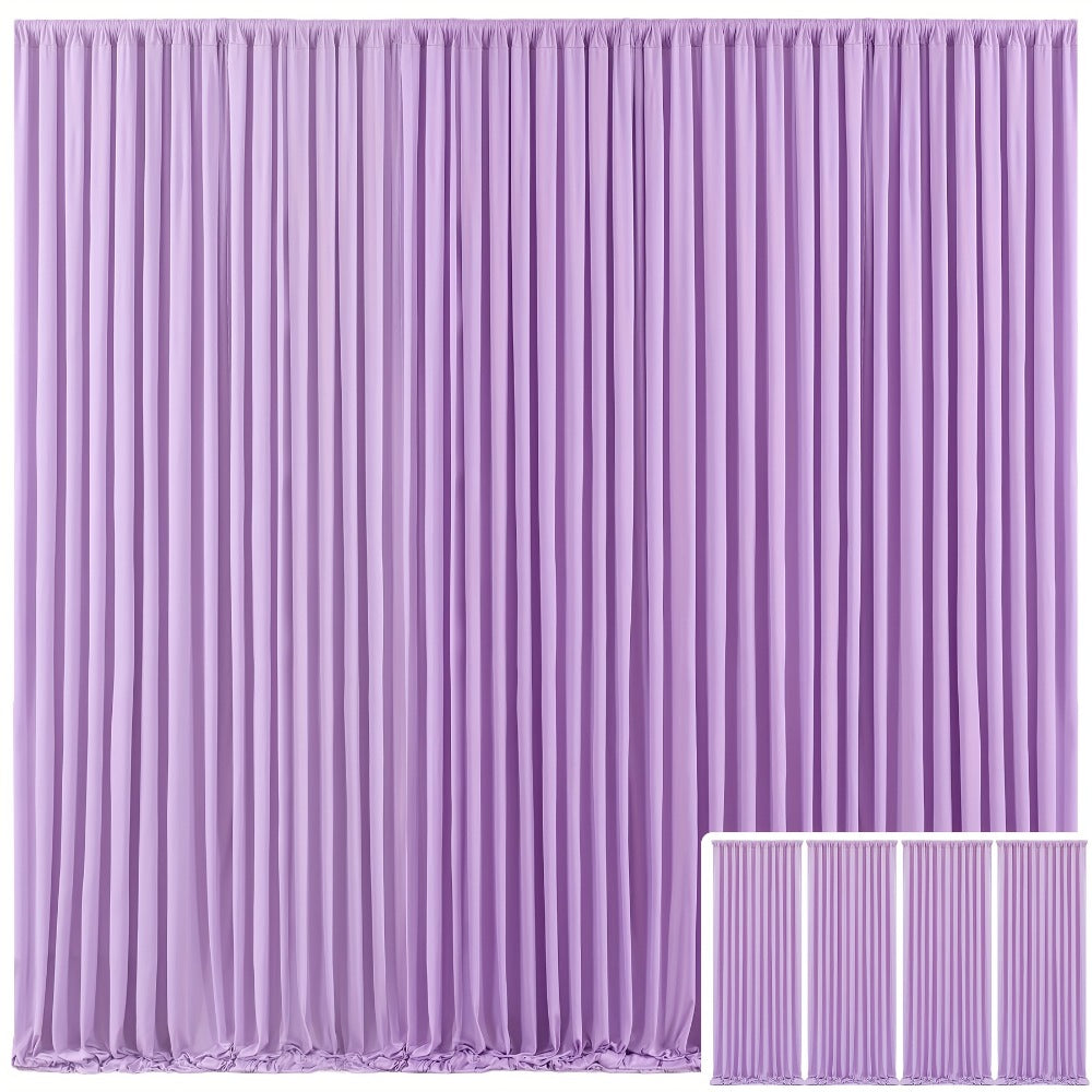 Elegant Fabric Backdrop Curtains 4pcs with Poles 59x85in Non-Transparent Wrinkle-Free Party Photo for an Everyday Personal Care Routine