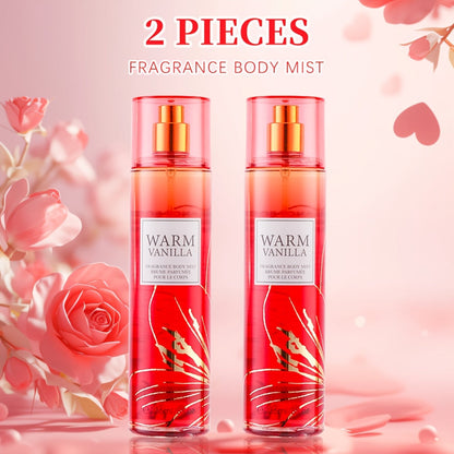 Body & Hair Fragrance Mist for Women 2PCS Set - Perfume Spray 8 fl oz, Fruity Floral Scents Peach Pear Cherry Blossom