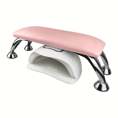 Nail Armrest Hand Pillow Professional Manicure Wrist Rest Cushion for Nail Salon Studio – Soft Hand Rest Support for Nail Tech Pink Black