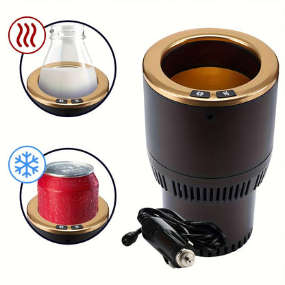 Car Cup Warmer & Cooler 2-in-1 – 12V Electric Heated & Cooled Beverage Holder for Car, Heats to 140°F Cools to 21°F