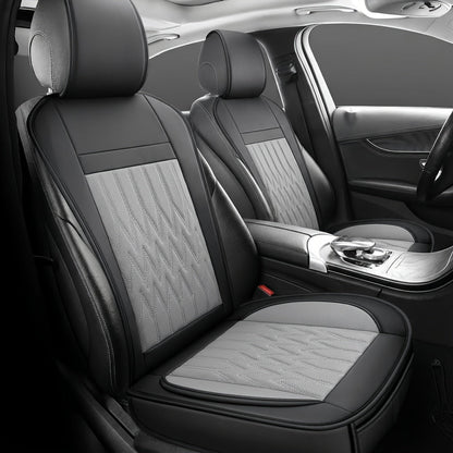Car Seat Covers Front Pair with Full-Surround High-Back Design and Fifteen Color or Pattern Options