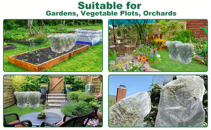 Garden Netting | Plant Protection Bags Drawstring Insect Bird Barrier