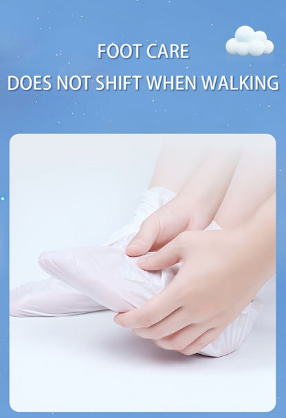 Moisturizing Foot Mask Socks with Goat Milk, Niacinamide & Ceramides – Exfoliating Cracked Heel Treatment
