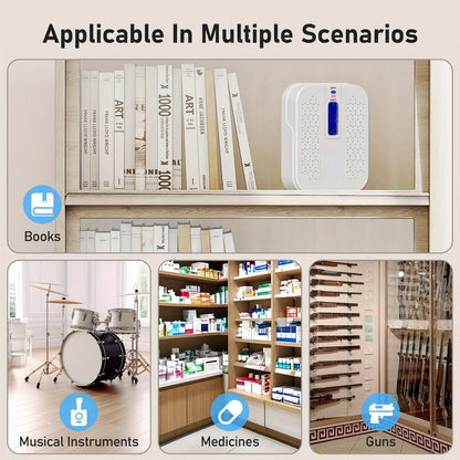 Mini Rechargeable Dehumidifier, Portable Silica Gel Moisture Absorber for Closet, Bathroom, Car, Wardrobe & Bookcase