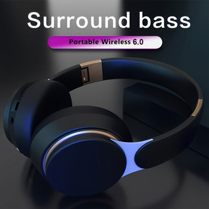 Foldable Wireless Over-Ear Headphones with FM Radio, TF Card Playback, 3.5mm AUX, Microphone and Six Colors