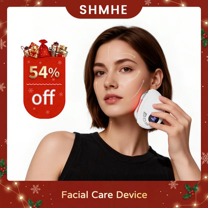 Gua Sha Electric Facial Sculpting Tool, 9-Speed Vibration & 9-Speed Heat, Face Lifting Lymphatic Drainage Massager for & Contouring
