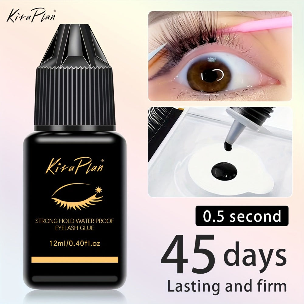 Odorless Lash Extension Glue Quick Dry Black Adhesive for DIY Individual & Cluster Lash Extensions