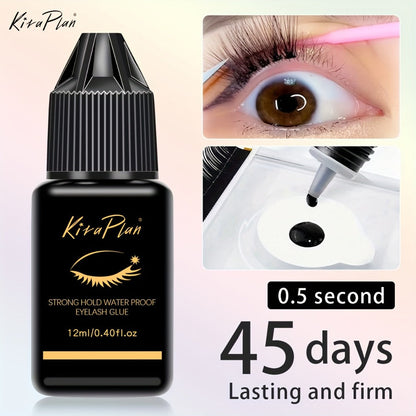 Odorless Lash Extension Glue Quick Dry Black Adhesive for DIY Individual & Cluster Lash Extensions