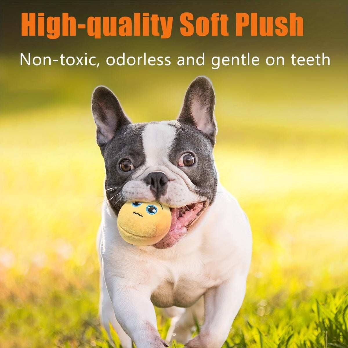 Dog Toys for Small Dogs, Squeaky Dog Toys 6 Pack Soft Stuffed Plush Balls with Squeakers for Puppies & Small Dogs