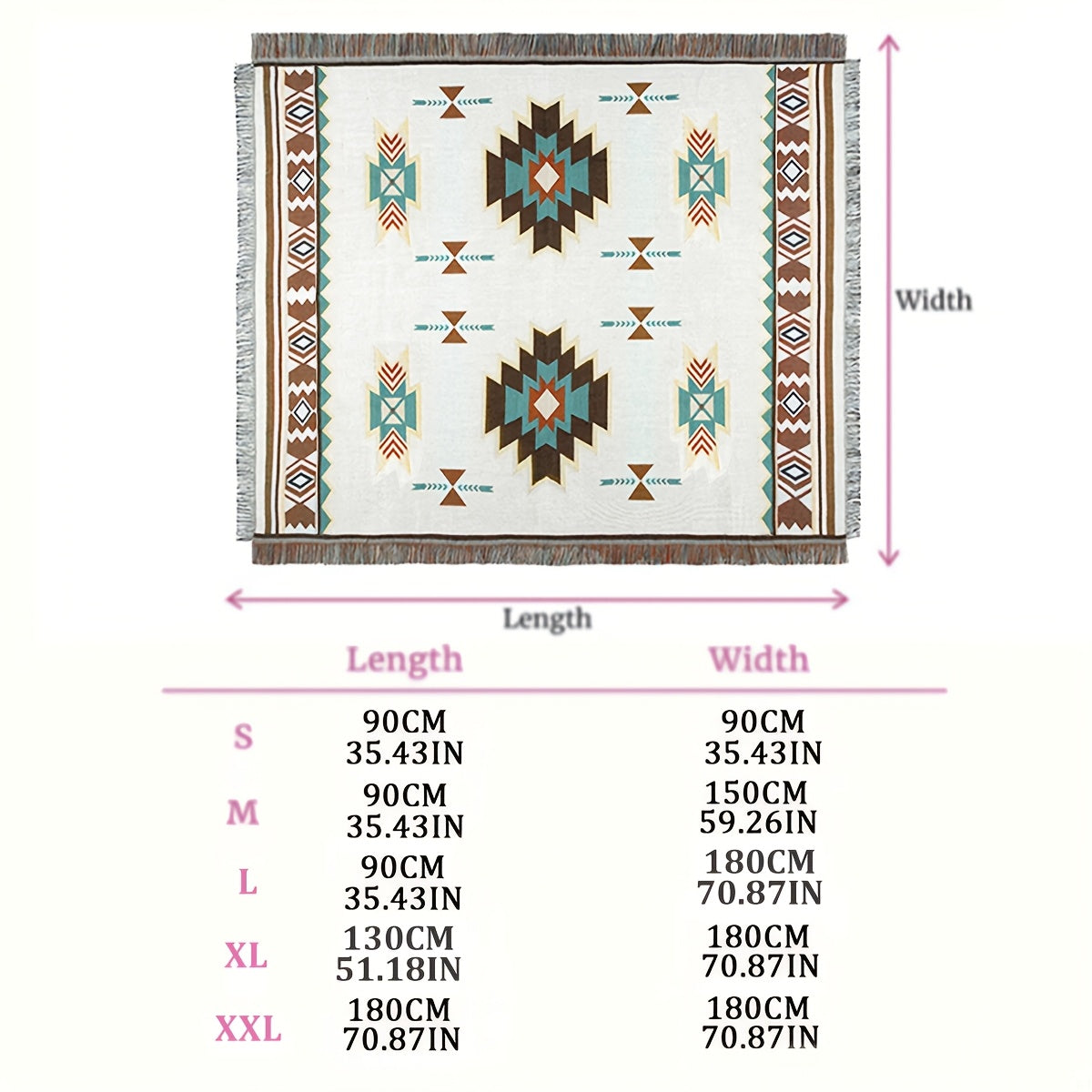 Picnic Blanket Bohemian | Camping Mat Tablecloth Sofa Blanket Indoor Outdoor Universal Carpet