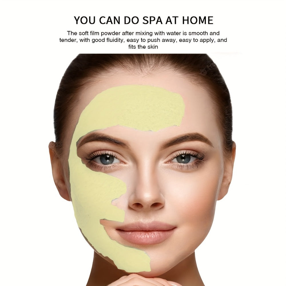 DIY Peel-Off Face Mask Powder Collagen & Turmeric, with Hyaluronic Acid & Beta-Glucan for Bath Time, Home Spa and Personal Care