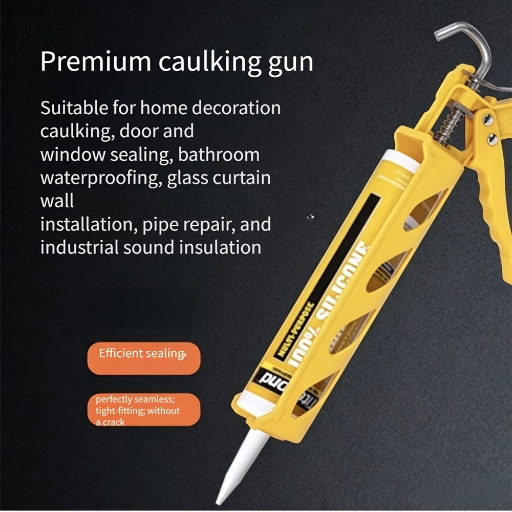 Caulking Gun Manual Drip-Free – Lightweight Multi-Function Sealing Gun for Bathroom, Balcony, Doors & Windows