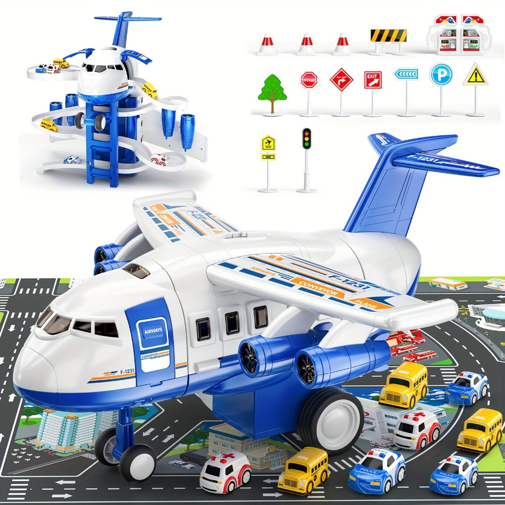 Kids Airplane Toy with LED Lights & Music with the Listed Color, Size or Set Options for Everyday Use