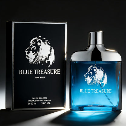 Eau de Parfum Men 90ml Cologne Spray Deep Blue Aquatic Scent Luxury Fragrance for Daily Wear Date Night Holiday Gift for Him 3.04 Fl Oz