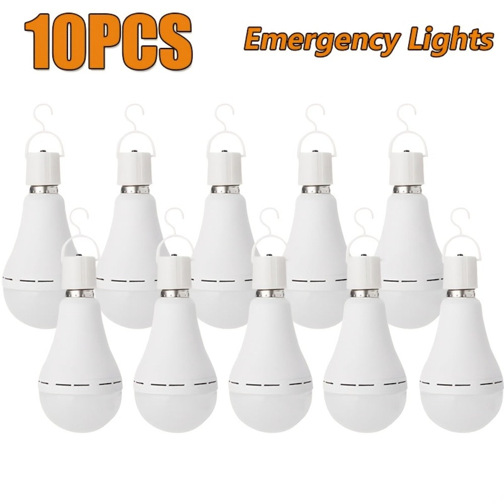 Rechargeable Emergency LED Bulb 2000mAh 60W Equivalent 6000K with Hook for Entryways, Bedrooms and Living Spaces