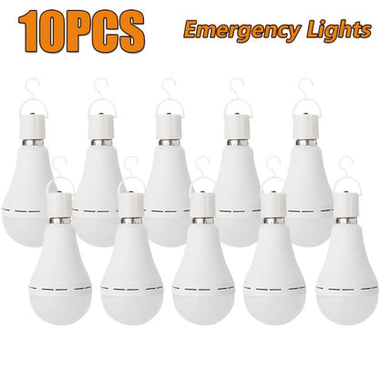 Rechargeable Emergency LED Bulb 2000mAh 60W Equivalent 6000K with Hook for Entryways, Bedrooms and Living Spaces