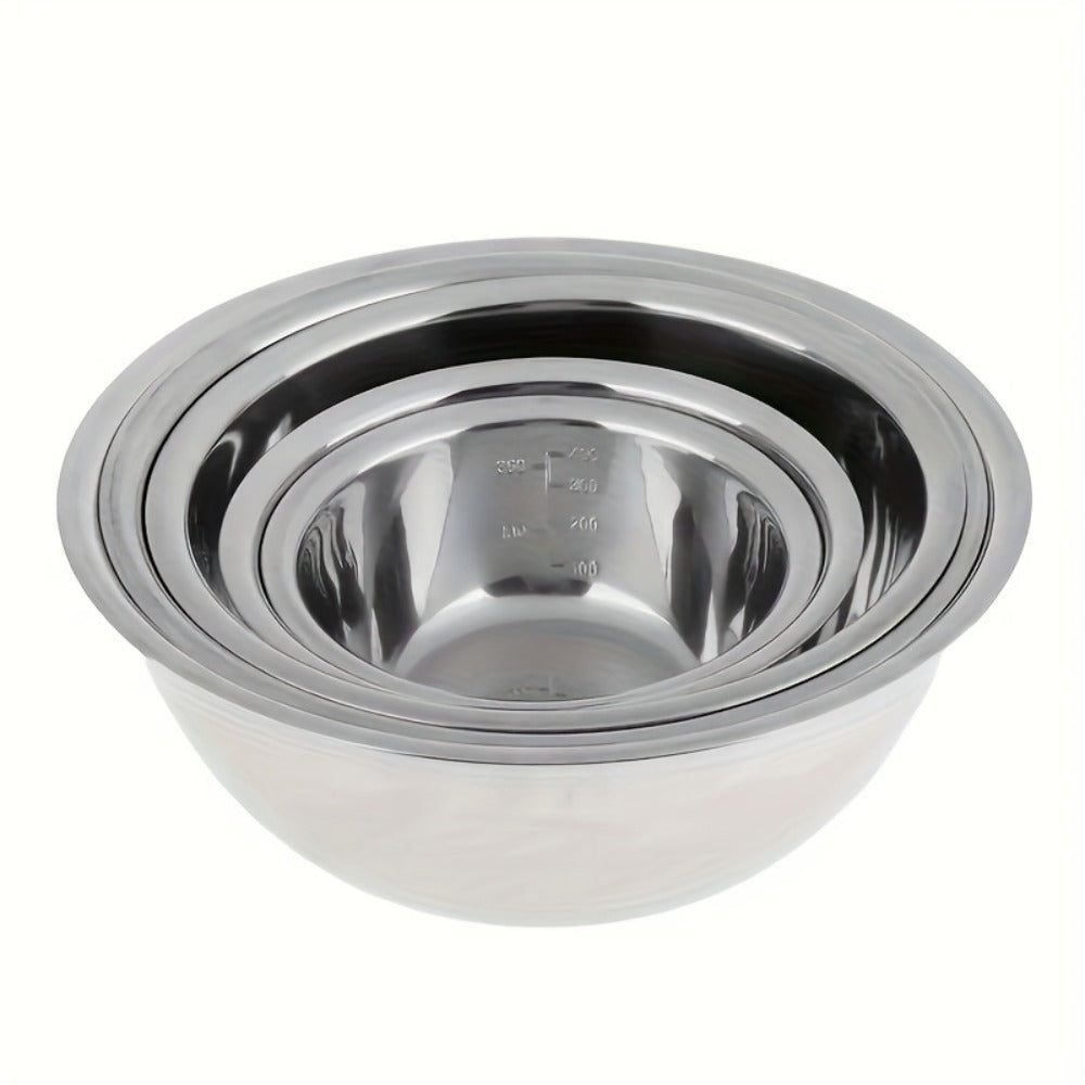 5-Piece Mixing Bowl Set with Five Nested Sizes and Source-Marked Capacity and Diameter Labels