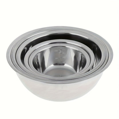 5-Piece Mixing Bowl Set with Five Nested Sizes and Source-Marked Capacity and Diameter Labels