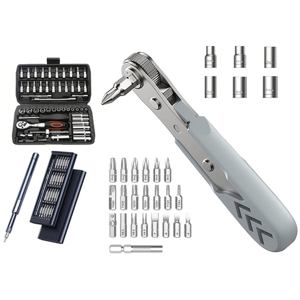 Precision Screwdriver Bit Set 30/51/55-in-1 with Case, Mini Magnetic Repair Tool Kit for iPhone, Laptop, PC, Watch, Glasses & Electronics