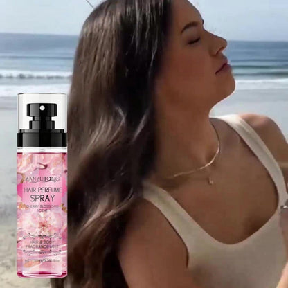 Hair Perfume Mist Cherry Blossom Scent 100ml - Fragrance Non-Greasy No-Wash Aromatic Hair for Bath Time, Home Spa and Personal Care