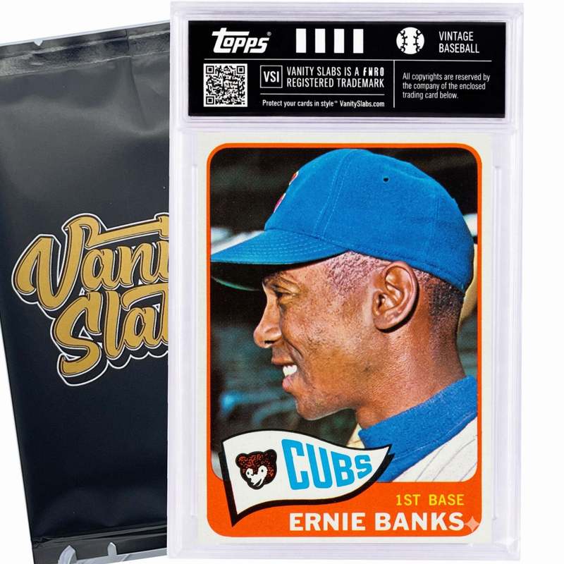 Sports Trading Cards, 1965 Topps-Labeled Baseball Mystery Vanity Slab with One Card for Display