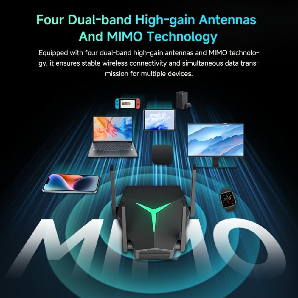 1167Mbps WiFi Repeater Single to Dual Band Converter - Wall-Penetrating Signal Booster Extender, 2.4G & 5G Simultaneous