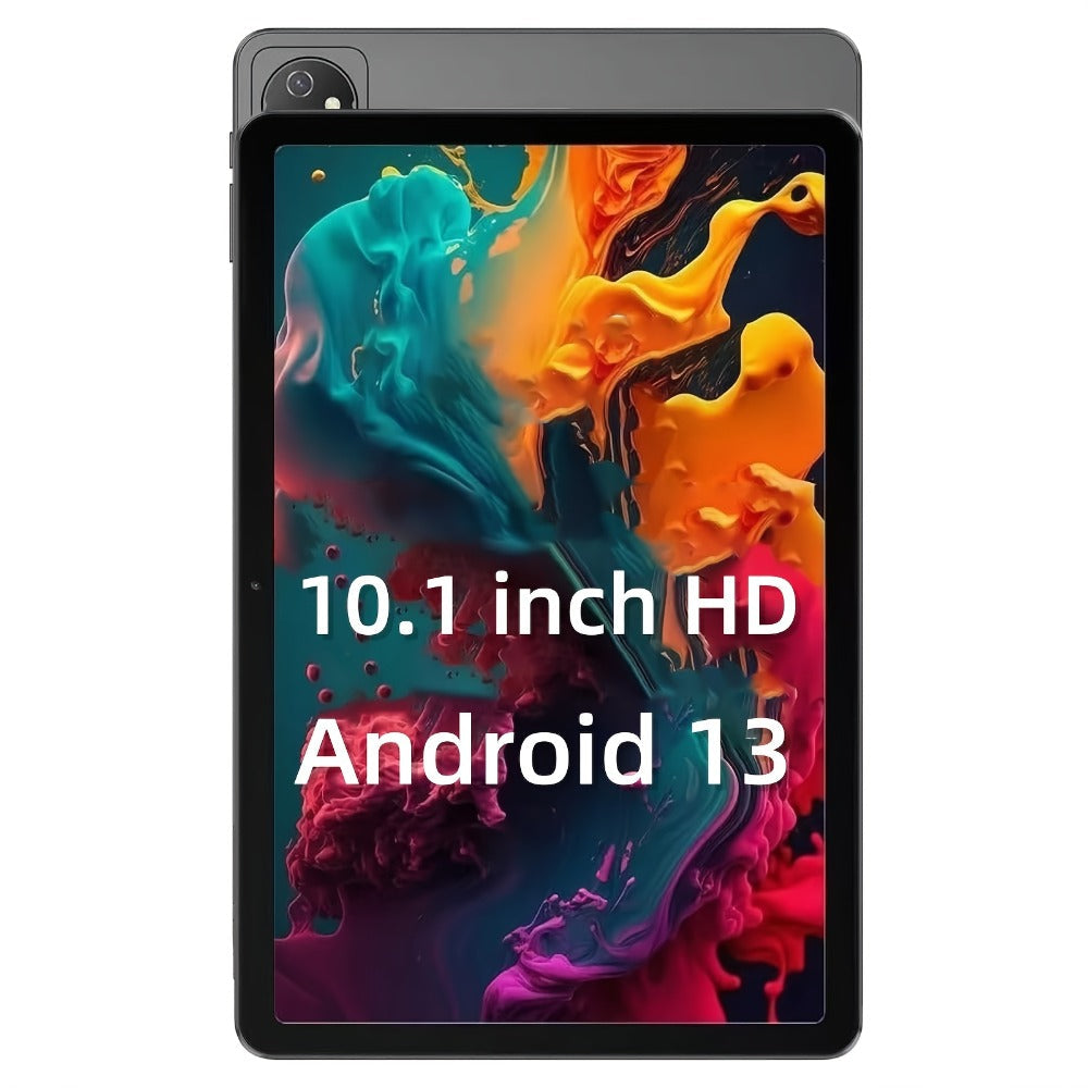 Android Tablet 10-Inch with Android 13, 6GB Advertised Memory, 32GB Internal Storage and Quad-Core CPU