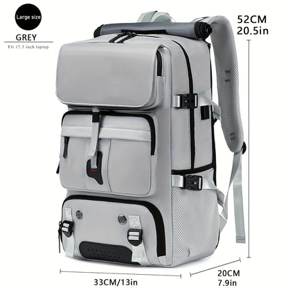 Laptop Backpack with Shoe Compartment, USB Port and Large Travel Storage in Eight Colors for Daily Use