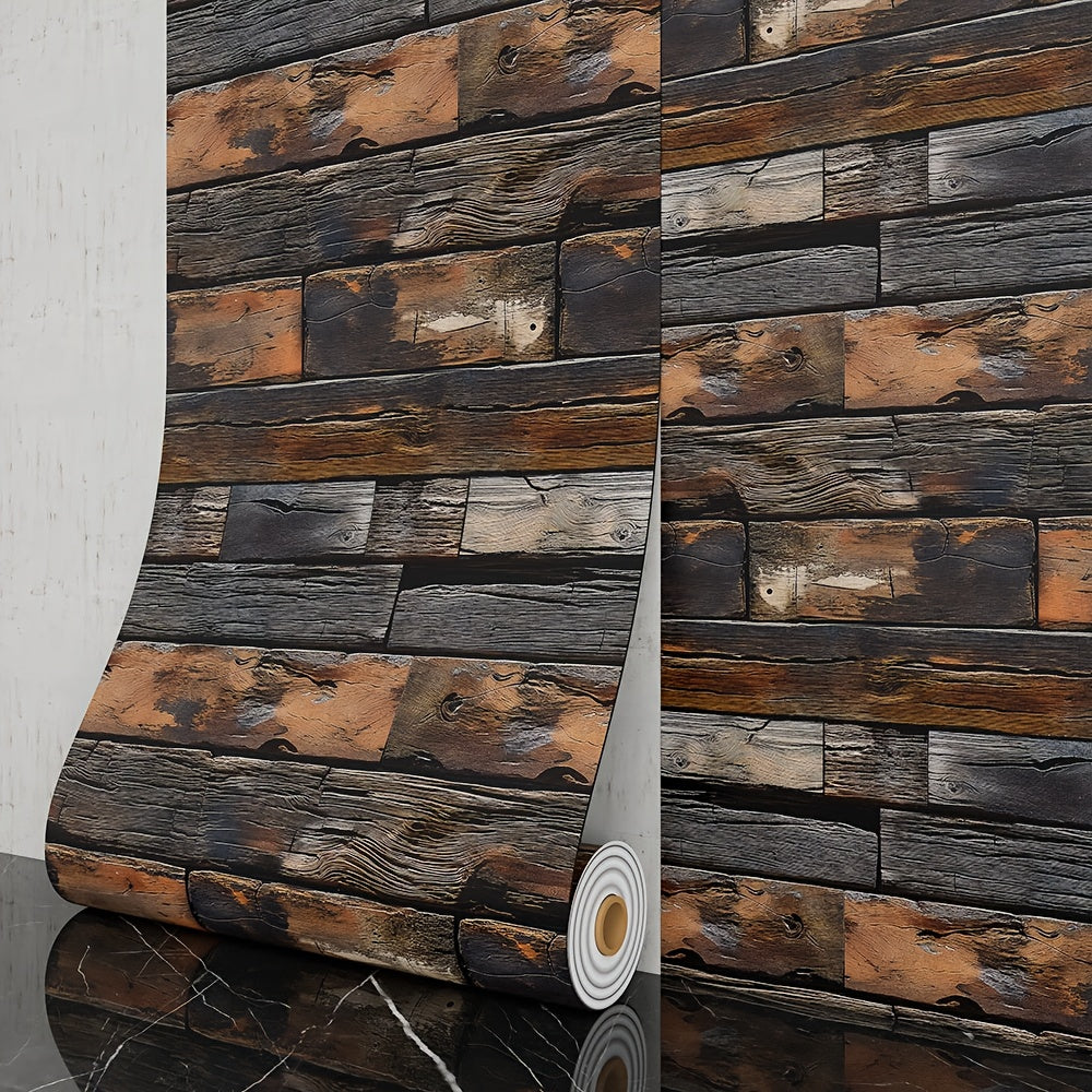 3D Brick Foam Wallpaper Self Adhesive Peel and Stick Wall Panels PVC Rustic Brick Pattern, for Entryways, Bedrooms and Living Spaces