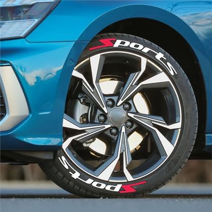 Tire Letter Stickers – Sport Racing PVC Tire Decals for Car & Motorcycle, Self-Adhesive Raised Letter Stickers